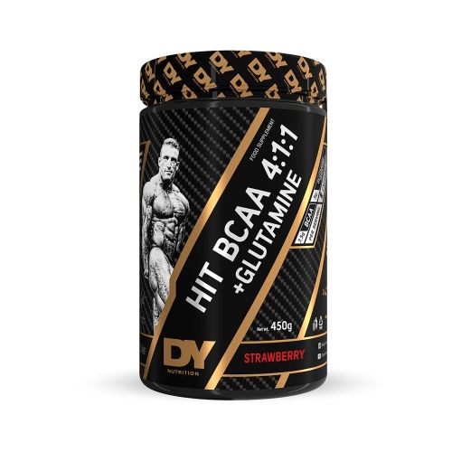 DY NUTRITION HIT BCAA 4:1:1 + Glutamine 450g Capsuni, [],advancednutrition.ro