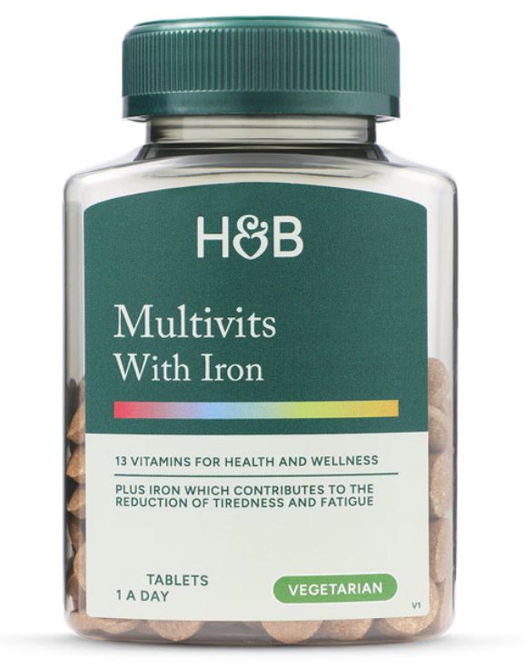 Holland & Barrett Multivitamins & Iron 60 Tablets, [],advancednutrition.ro