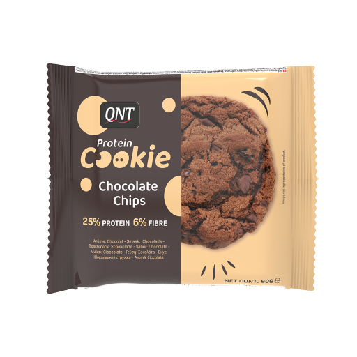 QNT Light Digest Protein Cookie 60g Chocolate Chips, [],advancednutrition.ro