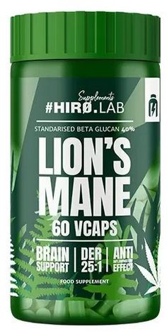 Lion`s Mane 500mg 60vcaps HIRO.LAB, [],advancednutrition.ro