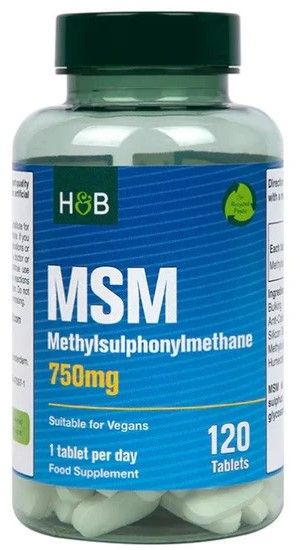MSM 750mg 120 Tablete Holland & Barrett, [],advancednutrition.ro