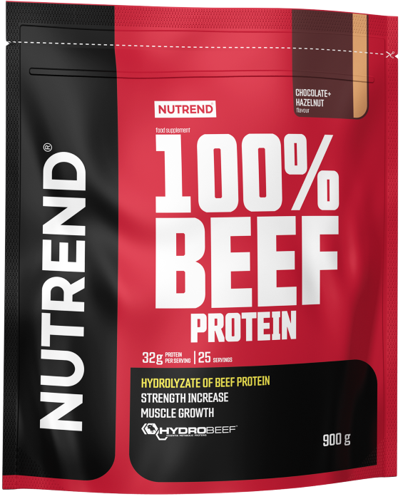 Nutrend 100% Beef Protein 900g Chocolate & Hazelnut, [],advancednutrition.ro
