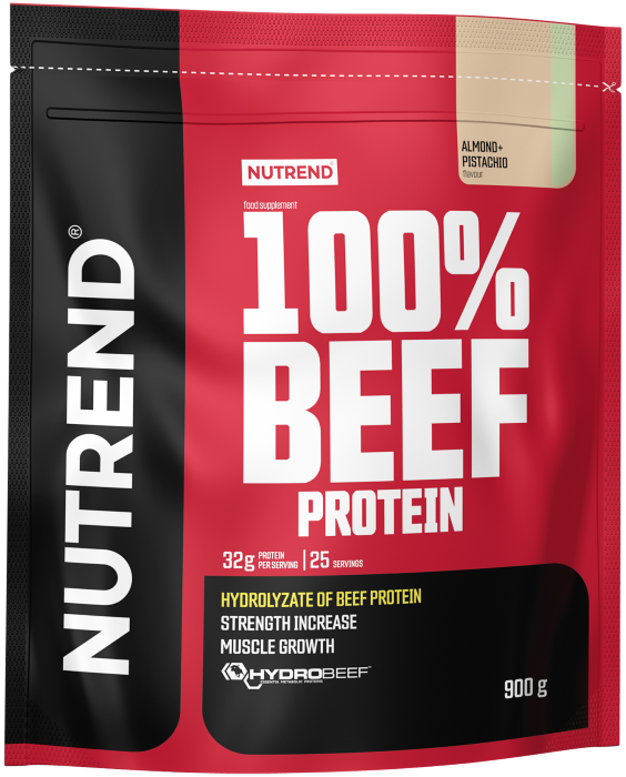 Nutrend 100% Beef Protein 900g Migdale & Fistic, [],advancednutrition.ro