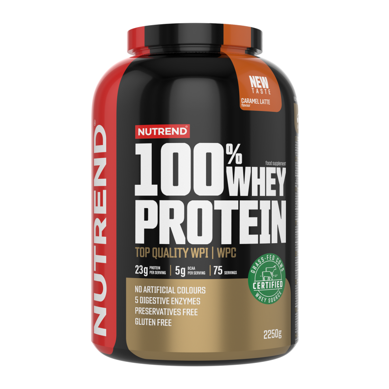Nutrend 100% Whey Protein 2250g Caramel Latte, [],advancednutrition.ro