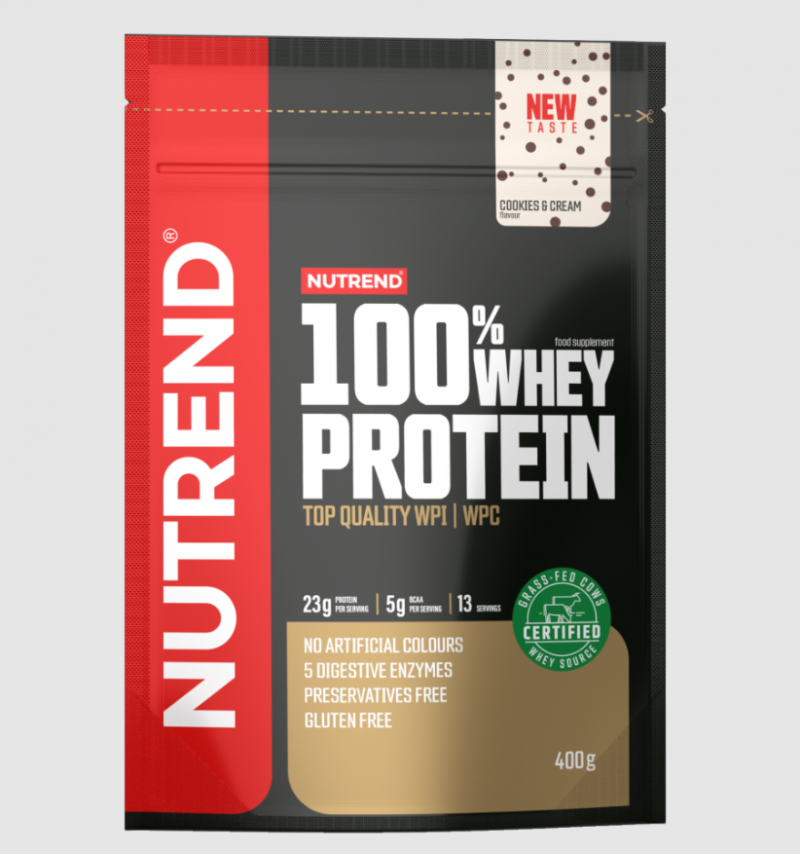 Nutrend 100% Whey Protein 400g Cookies Cream, [],advancednutrition.ro