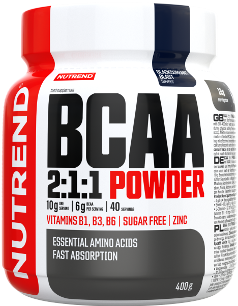Nutrend BCAA 2:1:1 Powder 400g Blackcurrant, [],advancednutrition.ro