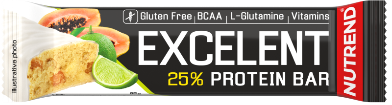 Nutrend Excelent Protein Bar 85g Lime Papaya, [],advancednutrition.ro
