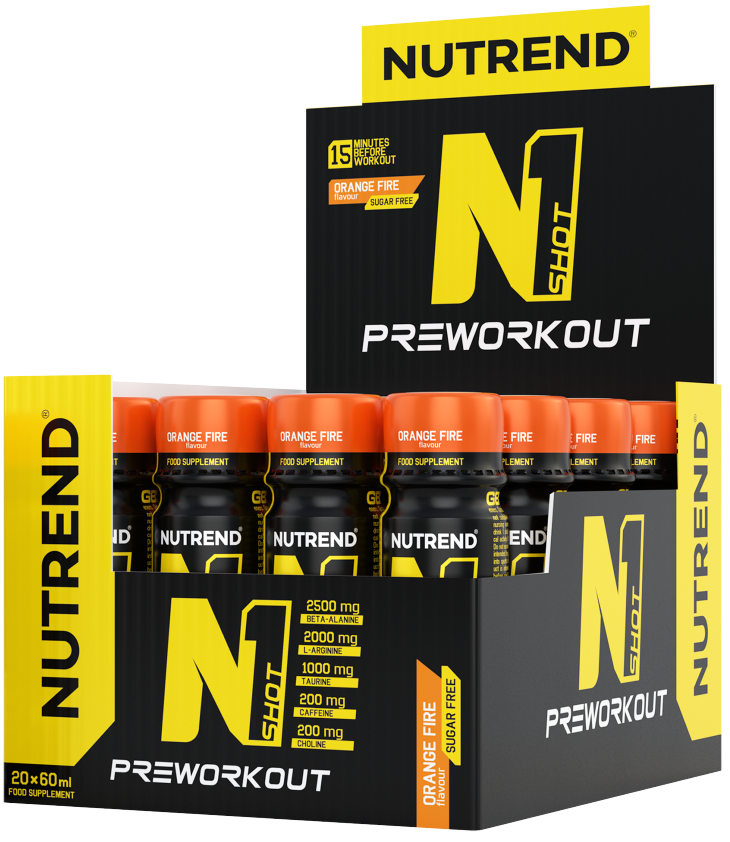 Nutrend N1 Shot 20x60ml Orange fire, [],advancednutrition.ro