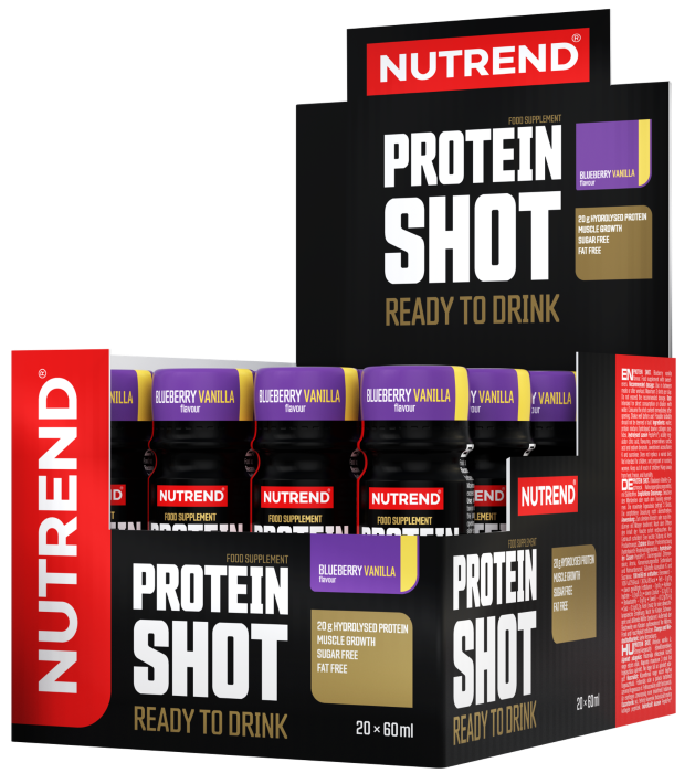 Nutrend Protein Shot 20x60ml Blueberry Vanilla, [],advancednutrition.ro