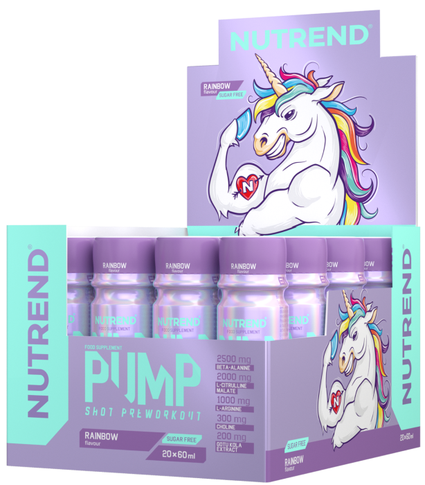 Nutrend Pump Shot 60ml 20x 60ml Rainbow, [],advancednutrition.ro