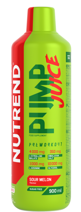 Pre-Workout Pump Juice 900ml Nutrend Sour Melon (Pepene Rosu), [],advancednutrition.ro