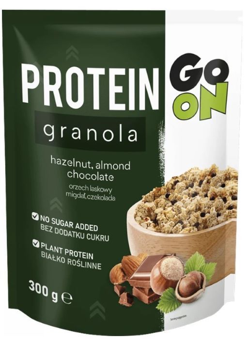 Protein Granola 300g GO ON Nutrition Hazelnut Almond Chocolate, [],advancednutrition.ro