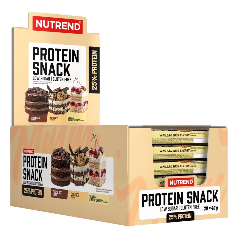 Protein Snack  30x40g Ciocolata cu Lapte Nutrend, [],advancednutrition.ro