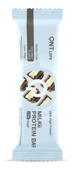 QNT Milkii Protein Bar 60g Cocos, [],advancednutrition.ro