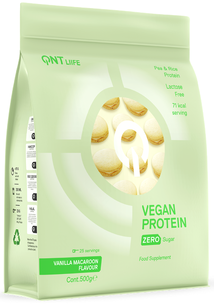 QNT VEGAN PROTEIN 500g Vanilla Macaroon, [],advancednutrition.ro