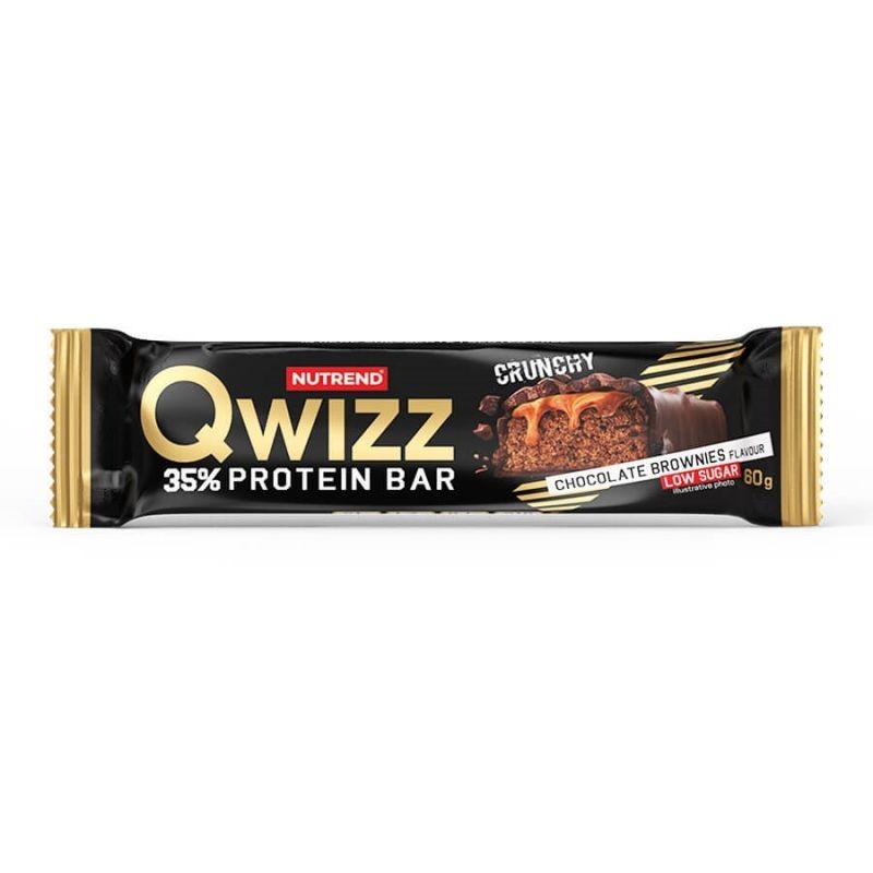 Qwizz Protein Bar 60g Chocolate Brownies Nutrend, [],advancednutrition.ro