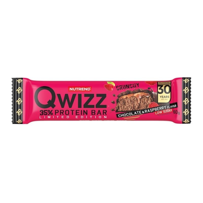 Qwizz Protein Bar 60g Chocolate Raspberry Nutrend, [],advancednutrition.ro