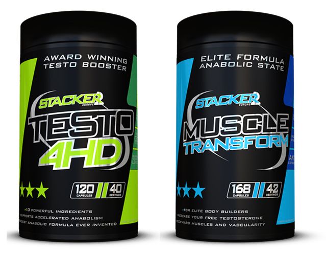 Stacker2 MUSCLE TRANSFORM + Testo 4HD, [],advancednutrition.ro