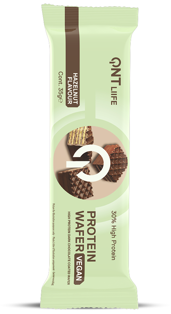 Vegan Protein Wafer Hazelnut 35g QNT, [],advancednutrition.ro