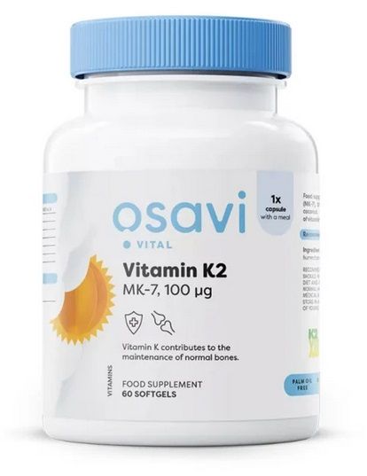 Vitamin K2 MK-7 100mcg - 60 Softgels Osavi, [],advancednutrition.ro