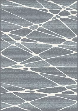Covor Domino 01GKG Albastru-Argintiu 80x150cm