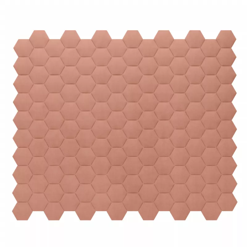 Panou decorativ tapitat Hexagon HE 17x17 cm SOMON ME25