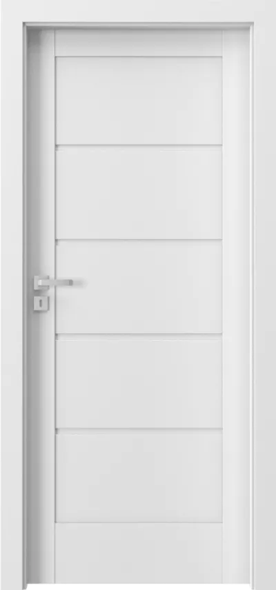 Set Usa interior Porta Verte Home G.0 Porta Decor Alb  + Toc Porta Sistem 75-95 mm