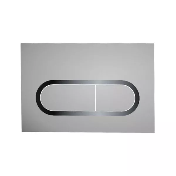 WC FLUSH PLATE CHROME SATEN