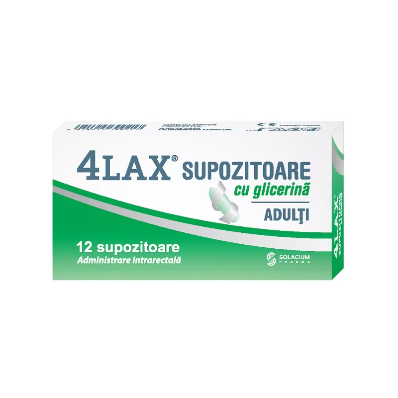 4LAX ADULTI SUPOZITOARE GLICERINA 12 SUP SOLACIUM, [],axafarm.ro