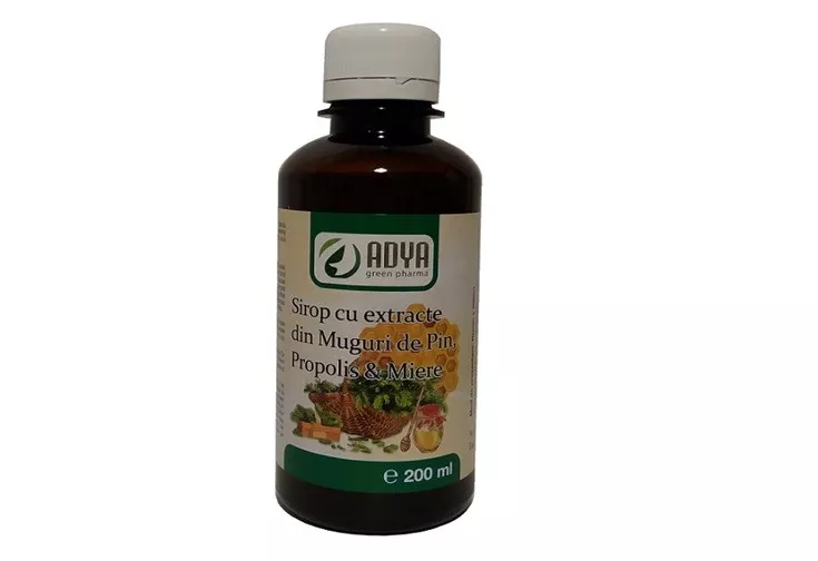 ADYA SIROP PIN PROPOLIS SI MIERE 200 ML, [],axafarm.ro