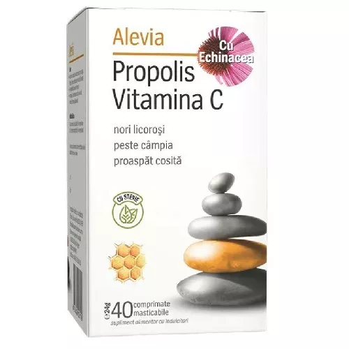ALEVIA PROPOLIS VIT C CU ECHINACEEA 30CP, [],axafarm.ro