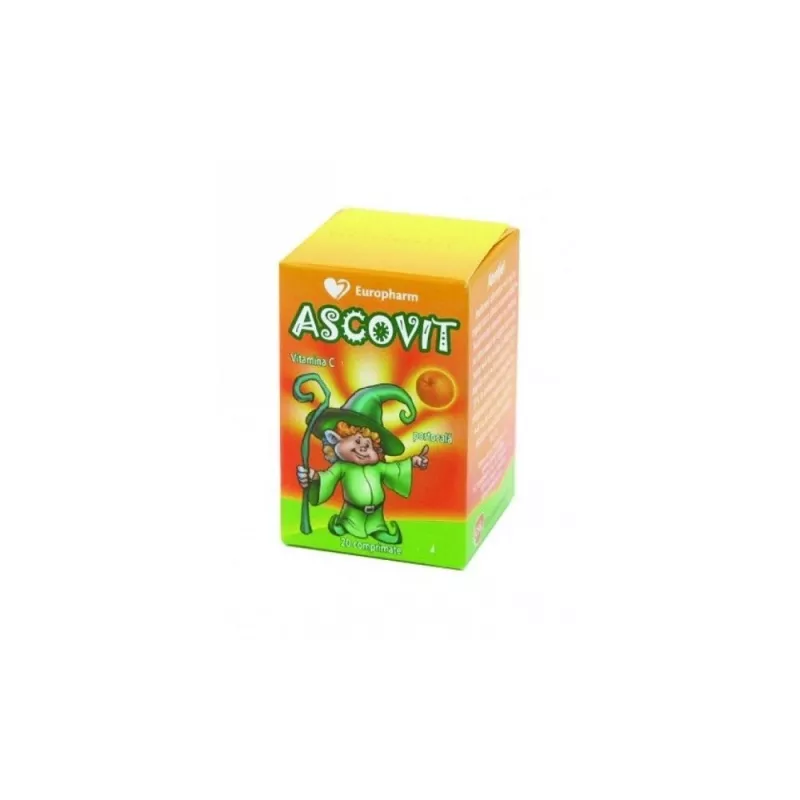 ASCOVIT ORANGE 100 MG 60 CP OMEGA PHARMA, [],axafarm.ro