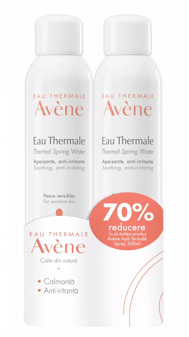 AVENE PROMO APA TERMALA 300ML + 70% RED LA AL DOILEA PRODUS, [],axafarm.ro
