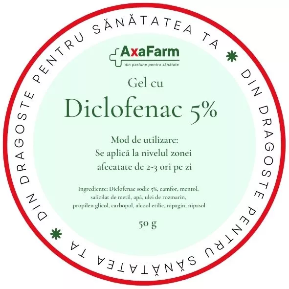 AXA DICLOFENAC 5% GEL 50G, [],axafarm.ro