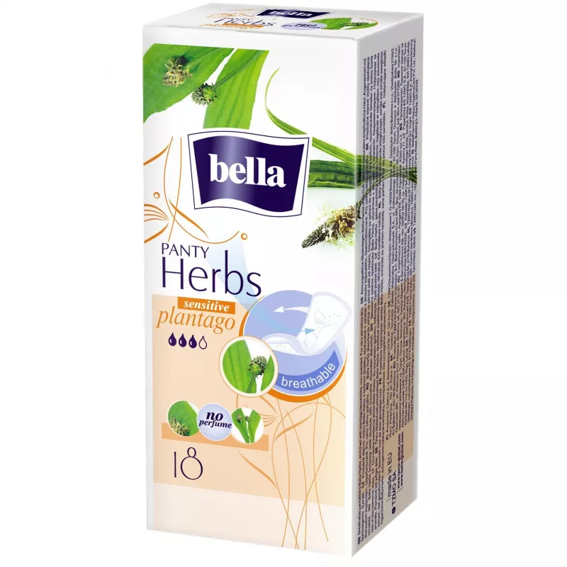 BELLA PANTY HERBS PLANTAGO SENZITIVE 18 BUC, [],axafarm.ro