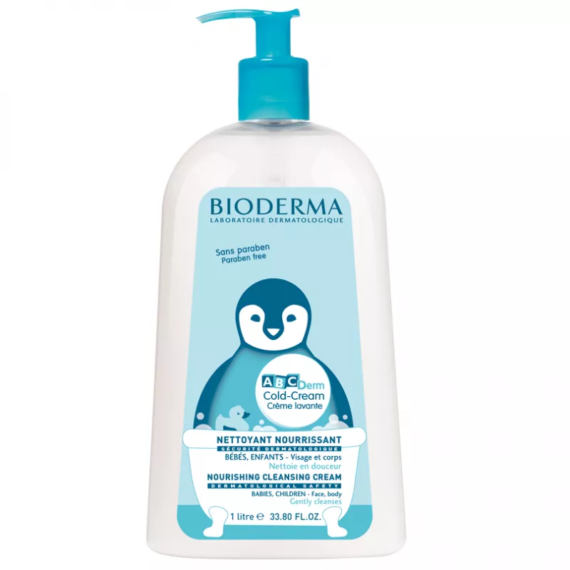 BIODERMA ABC DERM COLD CREAM CREMA DE SPALARE 1L, [],axafarm.ro