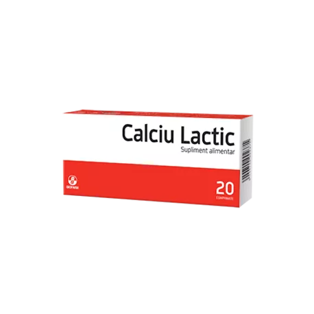 BIOFARM CALCIU LACTIC 20CP, [],axafarm.ro
