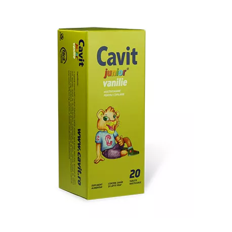 BIOFARM CAVIT JUNIOR VANILIE 20CP, [],axafarm.ro