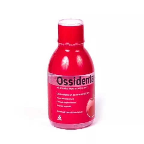 BIOFARM OSSIDENTA APA DE GURA CIRESE +MENTA 250ML, [],axafarm.ro