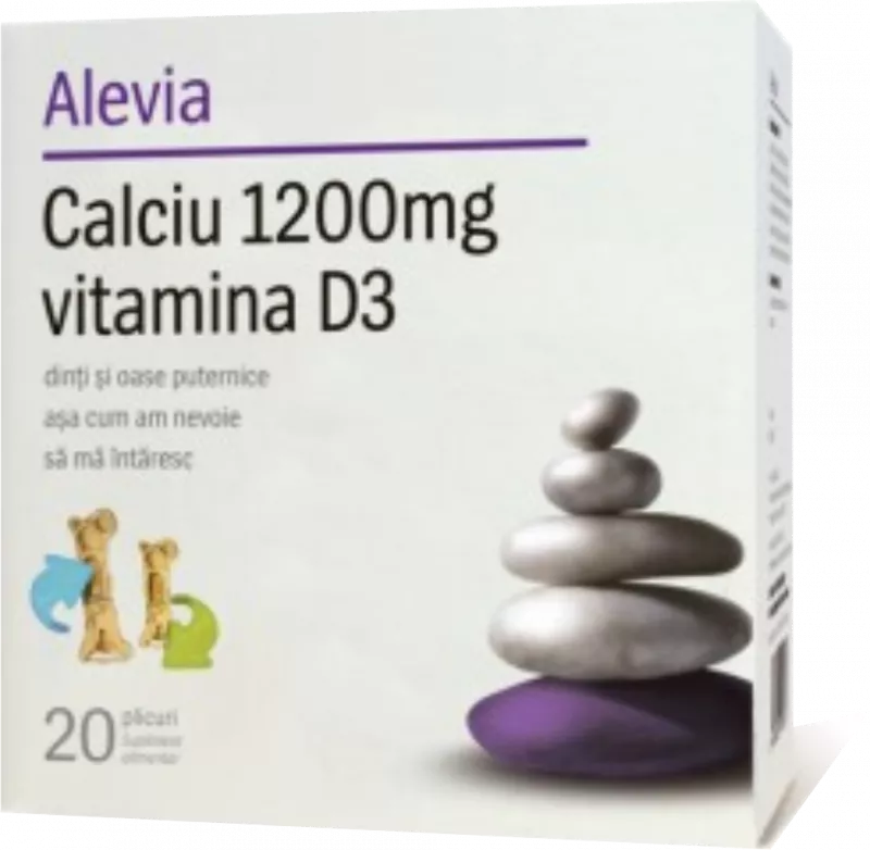 CALCIU 1200MG VITAMINA D3 X 20 PLICURI, [],axafarm.ro