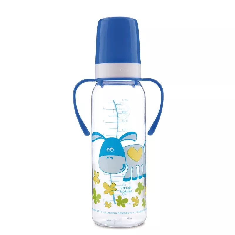 CANPOL BIBERON PLASTIC 250 ML  CU MANER11/845, [],axafarm.ro