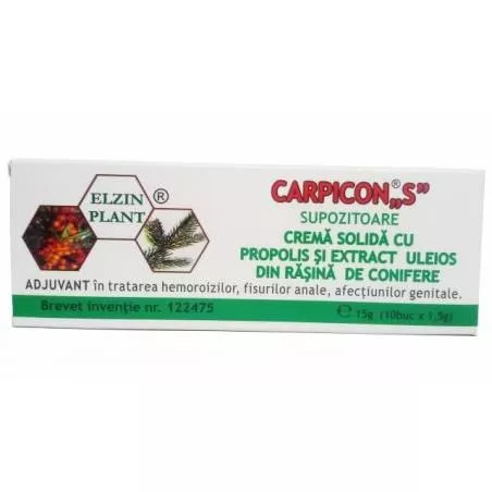 CARPICON S SUPOZITOARE 1.5 G 10SUP (CUTIE), [],axafarm.ro