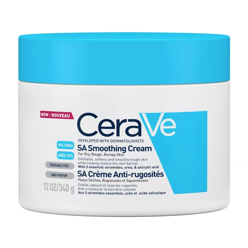 CERAVE SA CREMA EXFOLIANTA PIELE USCATA, ASPRA, CU RUGOZITATI 340GR, [],axafarm.ro