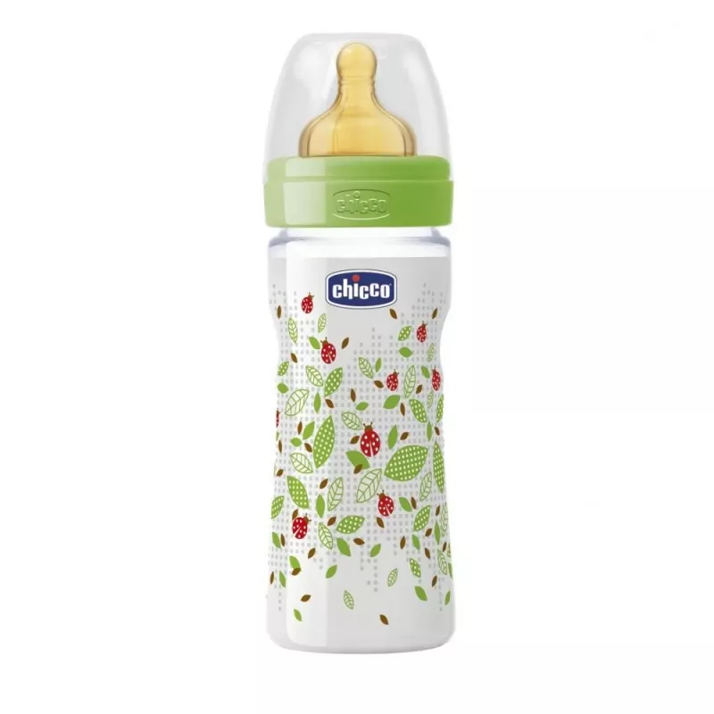 CHICCO BIBERON 250 ML UNISEX TETINA LATEX 2 LUNI +, [],axafarm.ro