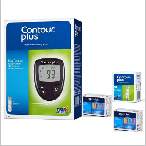 CONTOUR PLUS GLUCOMETRU KIT, [],axafarm.ro