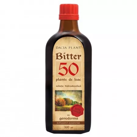 DACIA PLANT BITTER 50 PLANTE DE LEAC CU GANODERMA 500ML, [],axafarm.ro