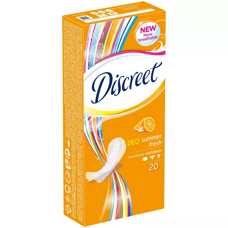 DISCREET DEO SUMMER FRESH 20BUC, [],axafarm.ro