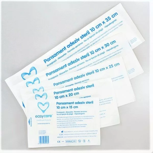 EASYCARE PANSAMENT ADEZIV 10CM X 25CM, [],axafarm.ro