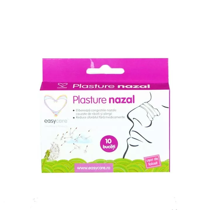 EASYCARE PLASTURE NAZAL PT USURAREA RESPIRATIEI 10BUC, [],axafarm.ro