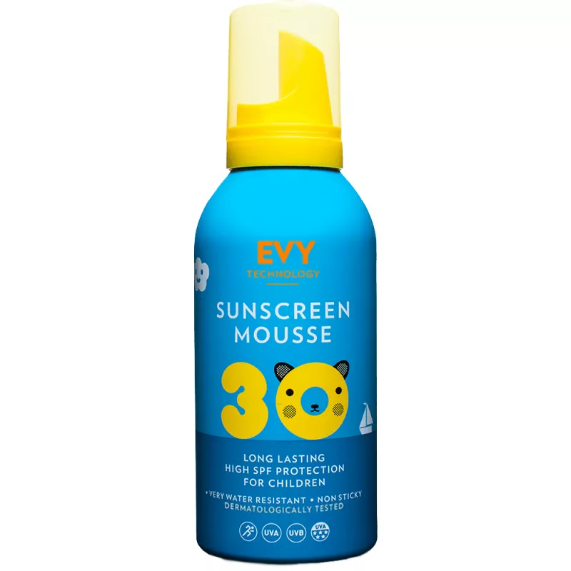 EVY TECHNOLOGY SUNSCREEN MOUSSE SPF 30 FACE AND BODY CREAM 150 mL, [],axafarm.ro
